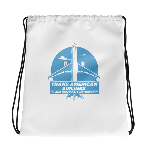 Trans American Airlines Drawstring Bag