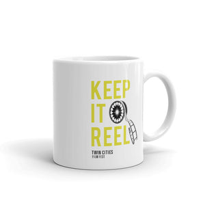 Keep It Reel White glossy mug